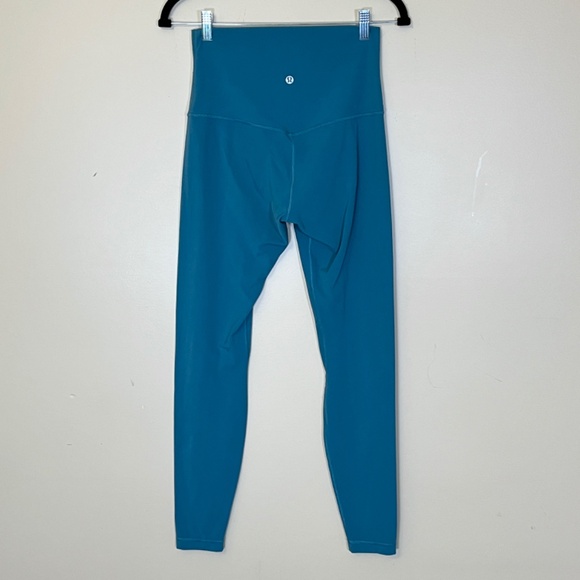 Lululemon Align Super-High Rise Pants - Women's Size 8 - Green Blue Teal - Picture 3 of 8